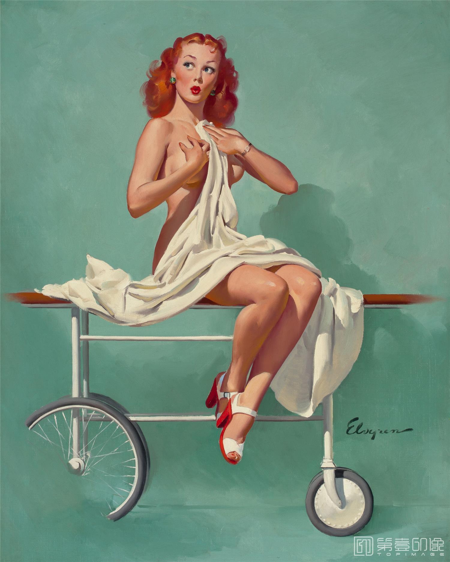 油画-吉尔·艾尔夫格雷恩 Gil Elvgren 作品集-85